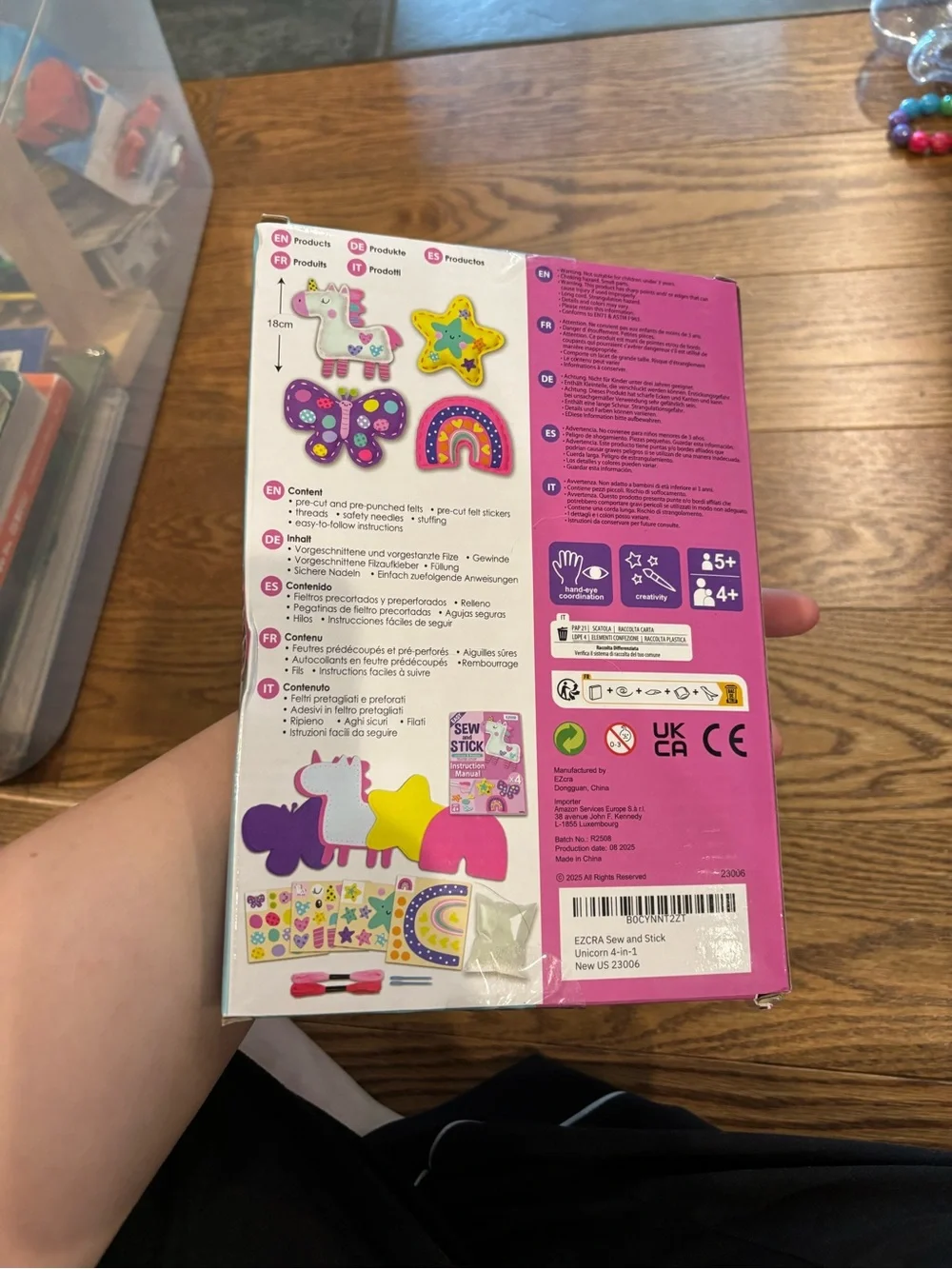 EZCRA Unicorn Sewing Kit Sewing Craft Kit Arts and Crafts Gift for Girls.